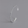 Bracelet argent massif jonc celtique