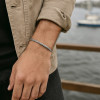 Bracelet argent massif jonc celtique