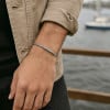 Bracelet argent massif jonc celtique