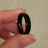 Blanc Bague tungstène alliance 4mm lisse