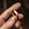 Bague mariage personnalisee alliance tungstene or rose