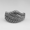 Bague homme argent ouverte aile ange