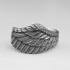 Bague homme argent ouverte aile ange