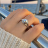 Anillo abierto nudo marinero plata