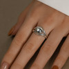 Anillo abierto nudo marinero plata
