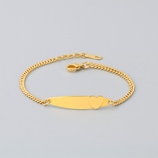 Bracciale Da Donna Personalizzabile In Acciaio Inox Con Incisione, Larghezze 4-6-8 Mm, Colori Oro E Argento, Ipoallergenico