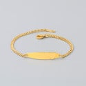 Personalized gold bracelet for women – Free engraving, timeless elegance