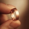 Bague mariage personnalisee alliance tungstene brossee or rose