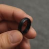 Bague de mariage personnalisée tungstène brossé