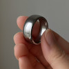Personalized dome tungsten wedding ring