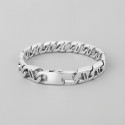 Bracelet chaine homme acier maille marine epais