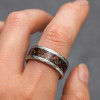 Bague homme personnalisable tungstène onyx