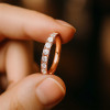 Bague éternité titane zirconium