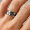 Bague personnalisee alliance tungstene noeud celtique