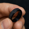 Men's Sandy Stainless Steel Spinner Custom engraving Ring