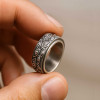 Anello da uomo antistress Anello rotante Occhio di Dio