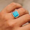 D Bague chevaliere homme acier onxy noir personnalisable
