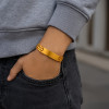 Bracelet personnalise homme gourmette acier (Dupliqué)
