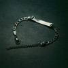 Gepersonaliseerde kinderarmband van staal met kinketting en gravure