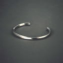 Bracelet personnalise jonc acier torsade homme femme