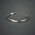 Bracelet personnalise jonc acier torsade homme femme