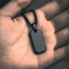 Pendentif acier plaque militaire Dogtag personnalisable
