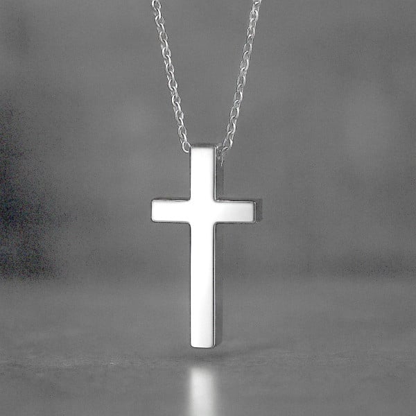 Pendentif personnalise homme Acier croix a graver personnaliser