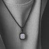 Colgante personalizado para hombre y mujer acero abulón nácar personalizar