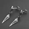 Boucles d'oreille argent pendante viking celte homme femme