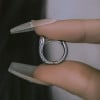 Boucles d'oreille argent créoles serpent