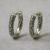 Boucles d'oreille argent celtique homme femme creoles hoop
