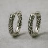 Pendientes celtas de plata para hombre y mujer, aros criollos