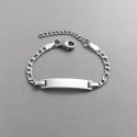 Bracelet personnalise enfant gourmette acier chaine gravure personnaliser