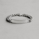 Bracelet personnalise homme gourmette acier chaine a graver