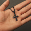 Pendentif homme croix celtique acier