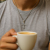 Pendentif homme croix celtique acier