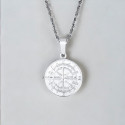 Gepersonaliseerde hanger voor mannen stalen plaat Polar Star Cross ketting gegraveerd gepersonaliseerd