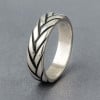 Men's silver braid ring