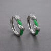 Boucles d'oreille argent creoles serpent