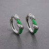 Boucles d'oreille argent creoles serpent