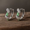 Boucles d'oreille argent creoles serpent