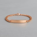 M Bracelet personnalise femme gourmette acier chaine a graver