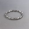 Bracelet homme chaine maillon tungstene facettes polie