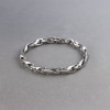 Bracelet homme chaine maillon tungstene facettes polie