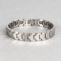 Bracelet homme tungstene facette magnetique aimante