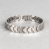 Bracelet homme tungstene facette magnetique aimante
