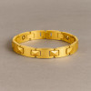 Bracelet homme tungstene polie magnetique aimante