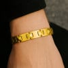 Bracelet homme tungstene polie magnetique aimante