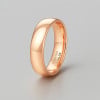 6R Bague mariage personnalisee alliance tungstene or rose