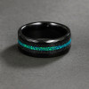 Bague mariage personnalisee alliance tungstene opale
